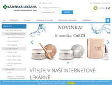 Tablet Screenshot of lazenska-lekarna.cz